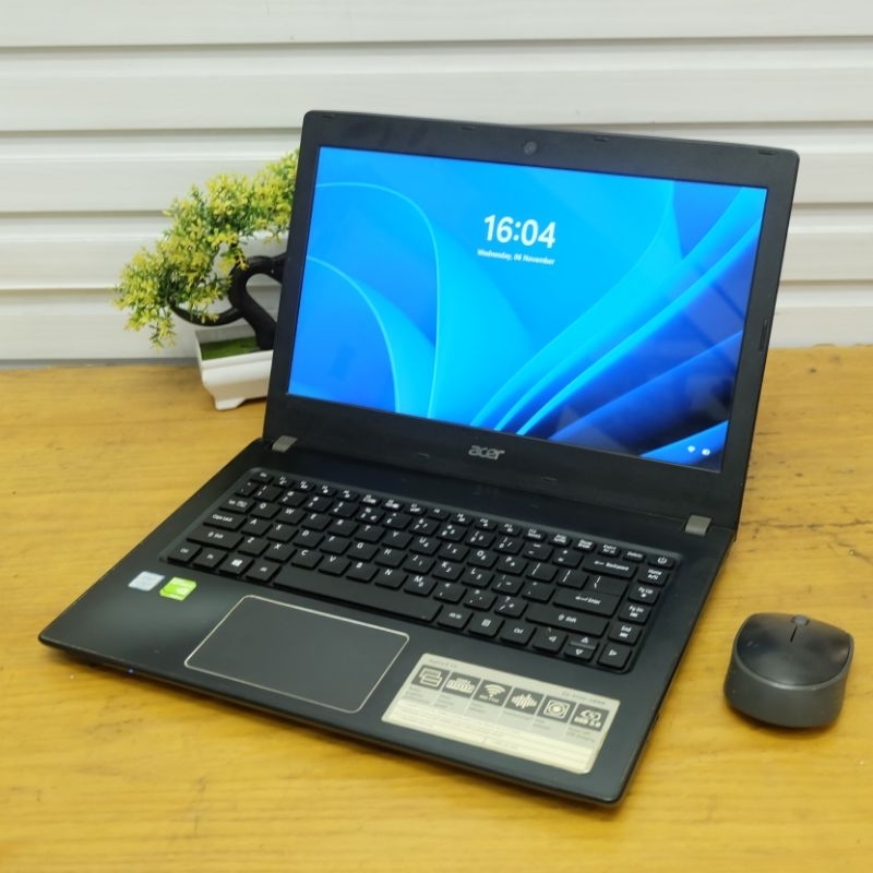 Laptop ACER Aspire E5-475g CORE I5 gen 7 Dual Grafis Nvidia RAM 16 SSD  - Laptop Murah - Laptop beka