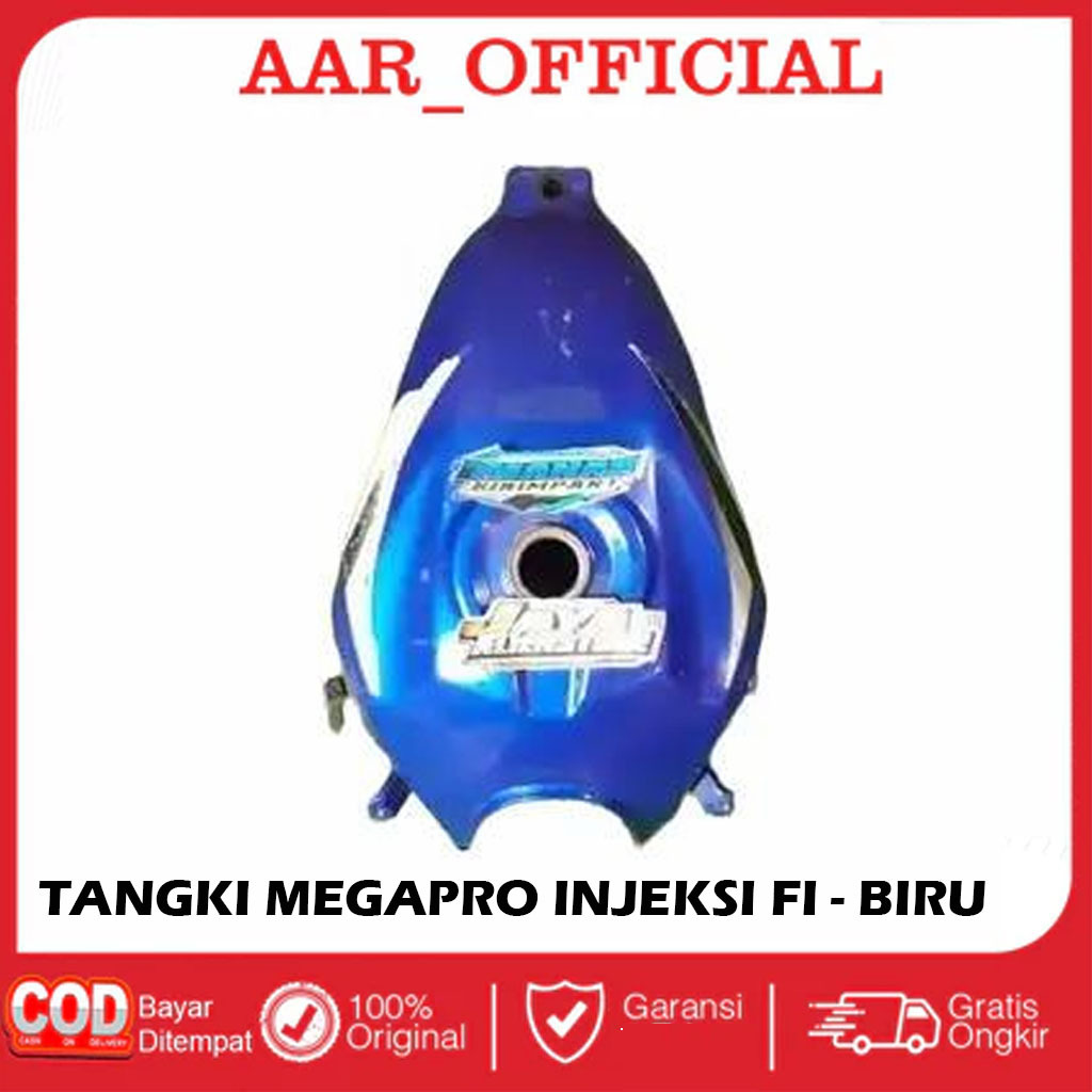 Tangki Motor Megapro Monoshock Injeksi FI Original Copotan -Biru