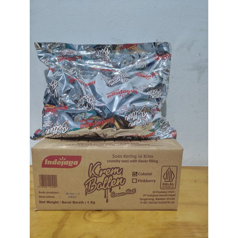 

kue soes coklat krem ballen 1 kg