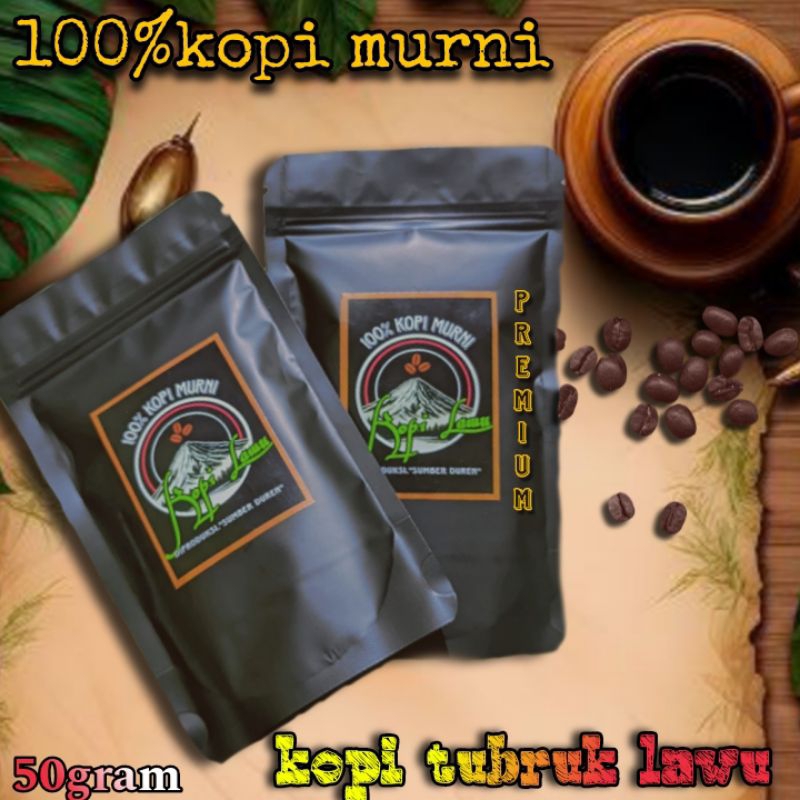 

kopi lawu 100% murni,rasa nikmat dan mantap kemasan 100gr#kopi bubuk asli#kopi bubuk hitam##kopi bubuk robusta#bubuk kopi premium#bubuk kopi kasar#kopi bubuk halus#kopi bubuk murni 100%