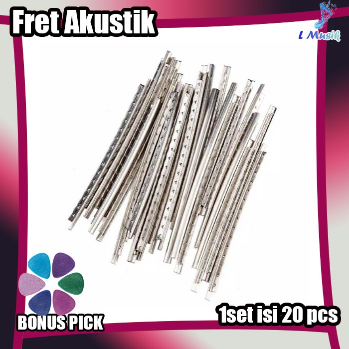 FRET GITAR AKUSTIK ELEKTRIK ISI 20PCS FRET GRIP GITAR JUMBO DAN MEDIUM