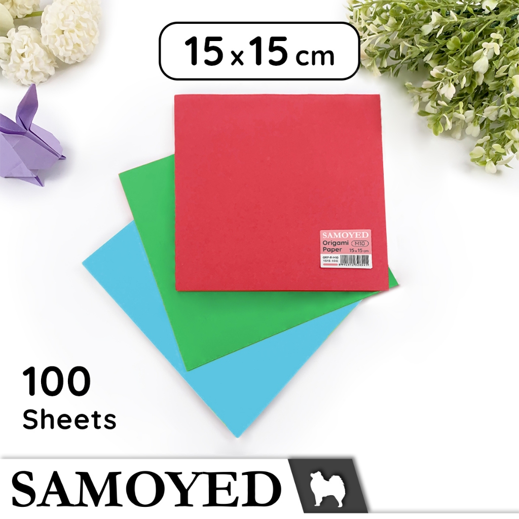 

SAMOYED ORP-R Kertas Lipat 2 Sisi / Two-Sided Origami Paper 15 x 15 cm 100 Lembar