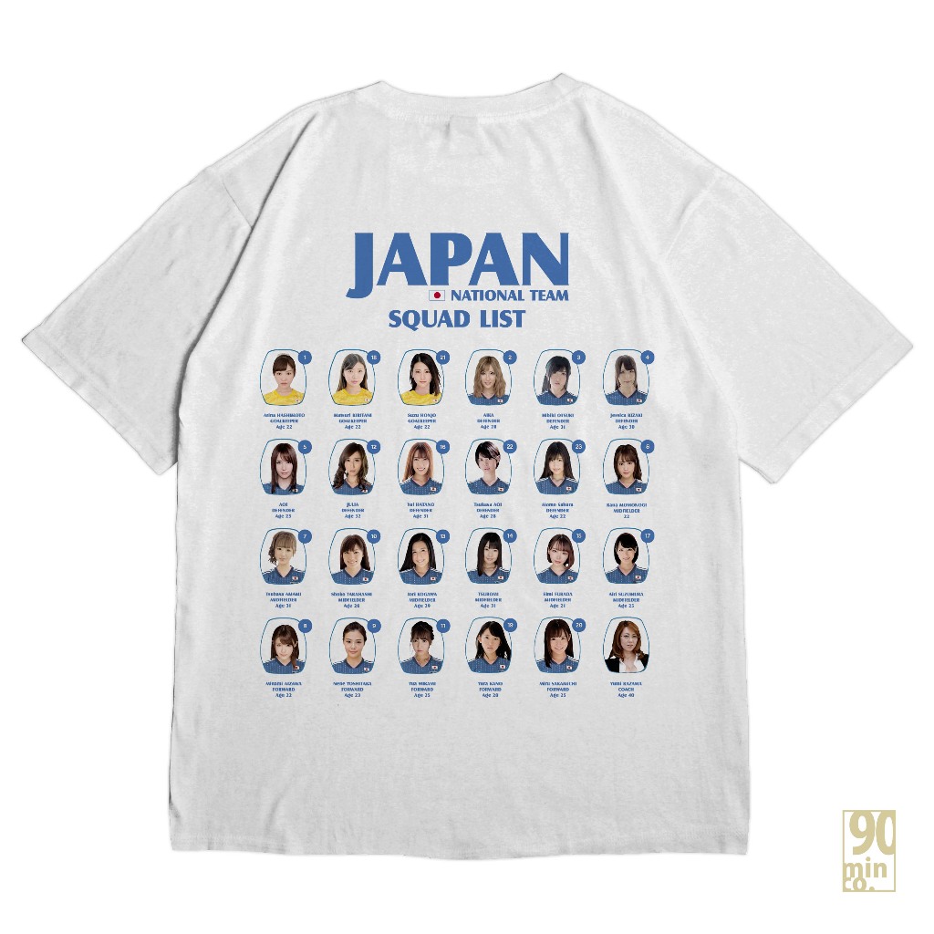 Kaos JAVan National Team Japan JFA Jersey Squad Timnas Jepang Meme Cotton Combed 24s T-Shirt Baju 90