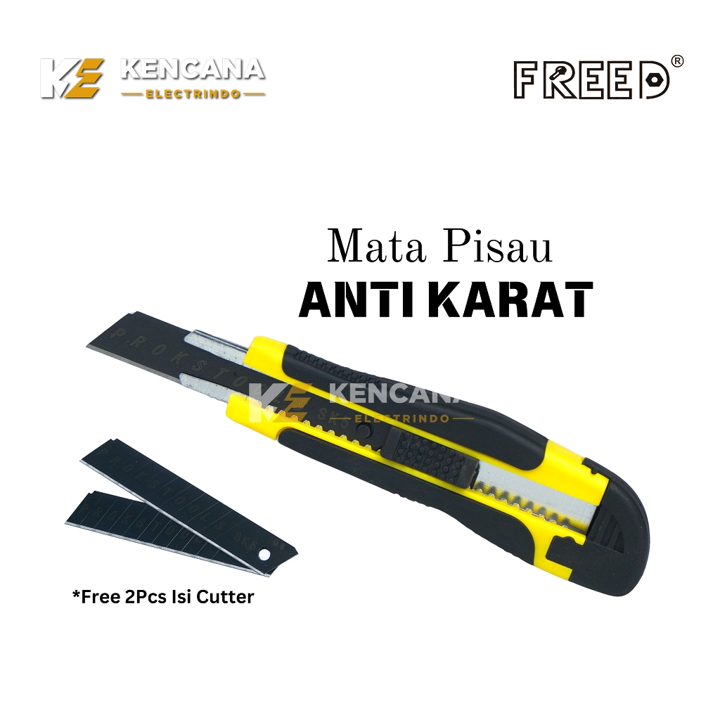 

Pisau Cutter FREED A222 Mata Pisau Anti Karat
