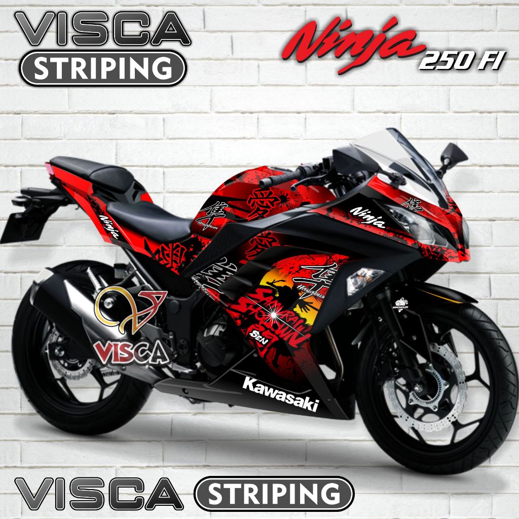 Decal Ninja 250 FI Full Body - Stiker Ninja 250 FI Full Body - Dekal Ninja 250 FI Full Body - Stripi