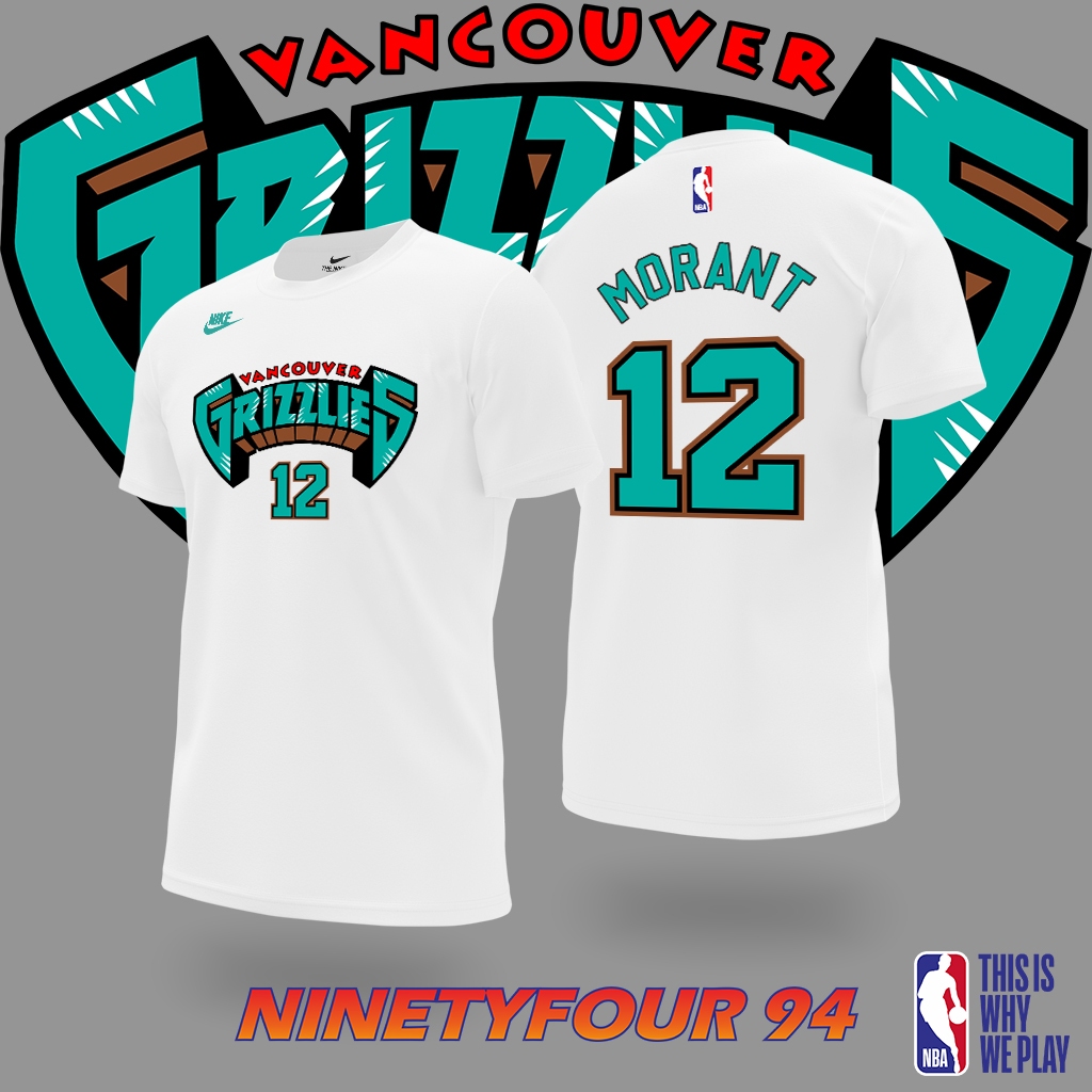 KAOS BAJU TSHIRT NBA MEMPHIS GRIZZLIES 12 JA MORANT CLASSIC