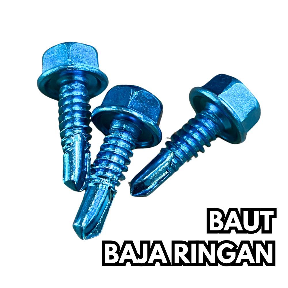 Sekrup Baut Baja Ringan WILSON  Roofing 10 x 16 / 15 x 20 - Baut Kanal / Skrup Baja Ringan Jambi