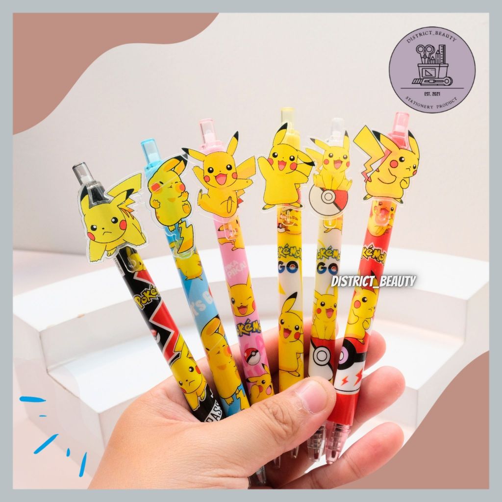 

PULPEN CETEK AKRILIK PIKACHU PEN GEL MEKANIK POKEMON KARAKTER PIKACHU RAICHU PENA CETEK KARAKTER PIKACHU LUCU TERMURAH