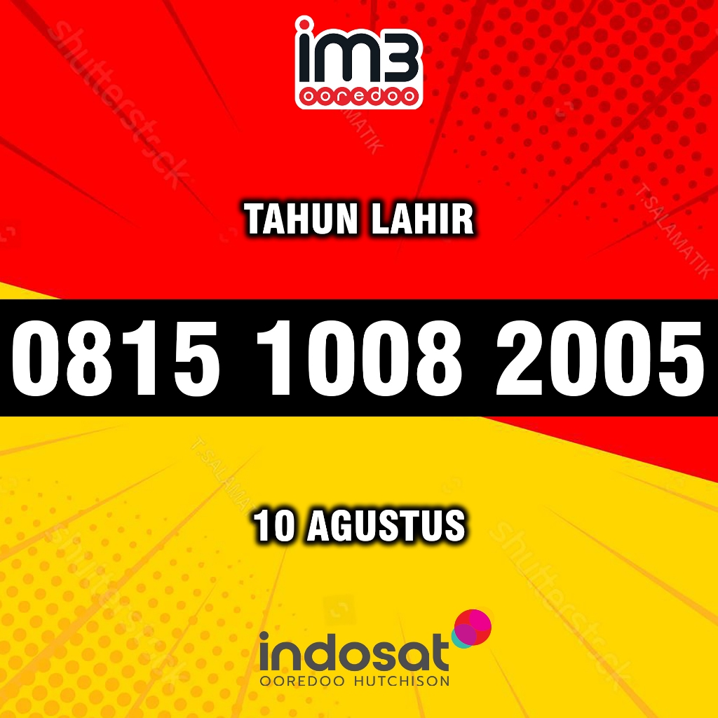 Nomor Cantik Indosat im3 0815 1008 2005 Nomer Cantik Im3 Tahun Lahir Kartu Perdana Cantik Indosat 10