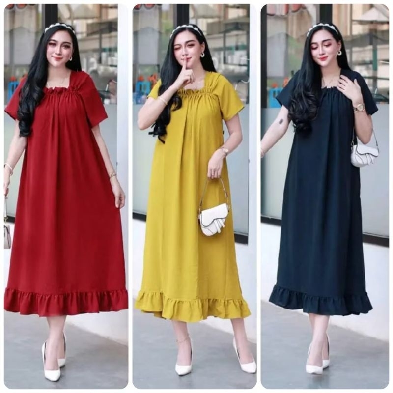 DASTER FUJI BUSUI KRINGKEL AIRFLOW PAKET 3 PCS LENGAN PENDEK CRINKLE AIRFLOW PREMIUM