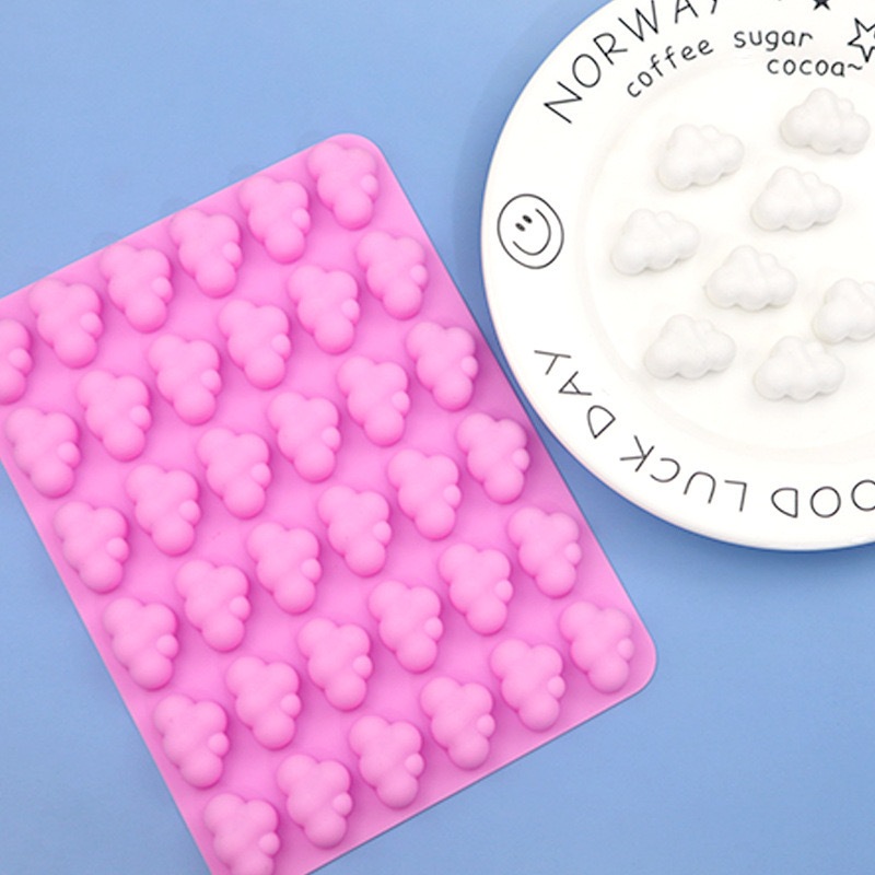 RB Cetakan Awan Silikon 36 lubang Awan Mini Cloud Silicone Pudding
