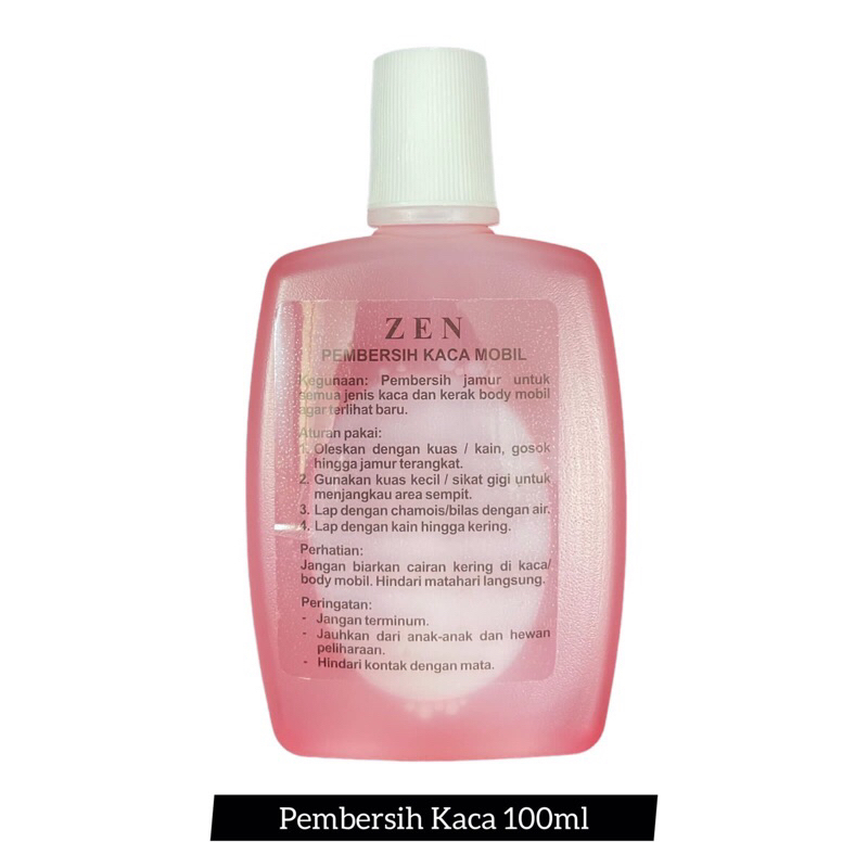 Zen obat pembersih jamur kaca mobil dan cermin (100ml)