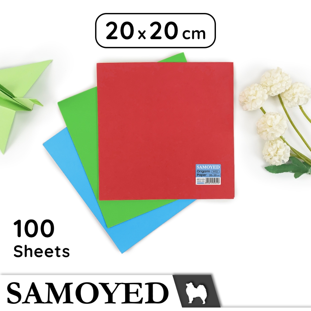 

Kertas Lipat 2 Sisi / Two-Sided Origami Paper Samoyed ORP-R 20 x 20 cm 100 Lembar