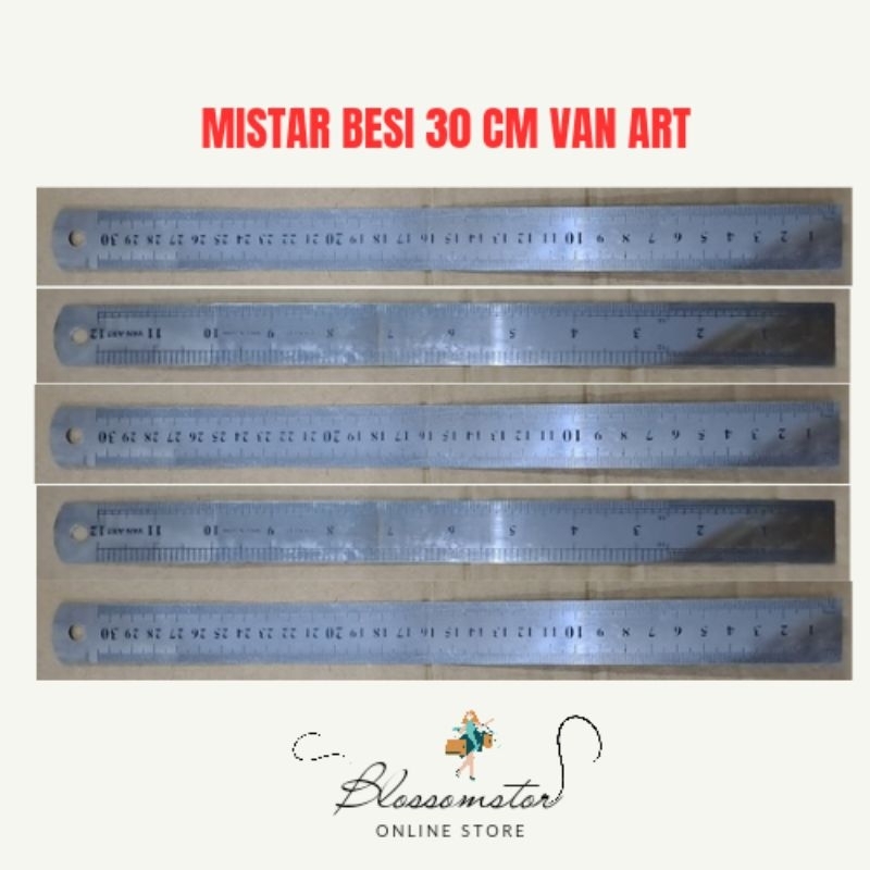 

MISTAR BESI 30 CM VAN ART / PENGGARIS / RULER