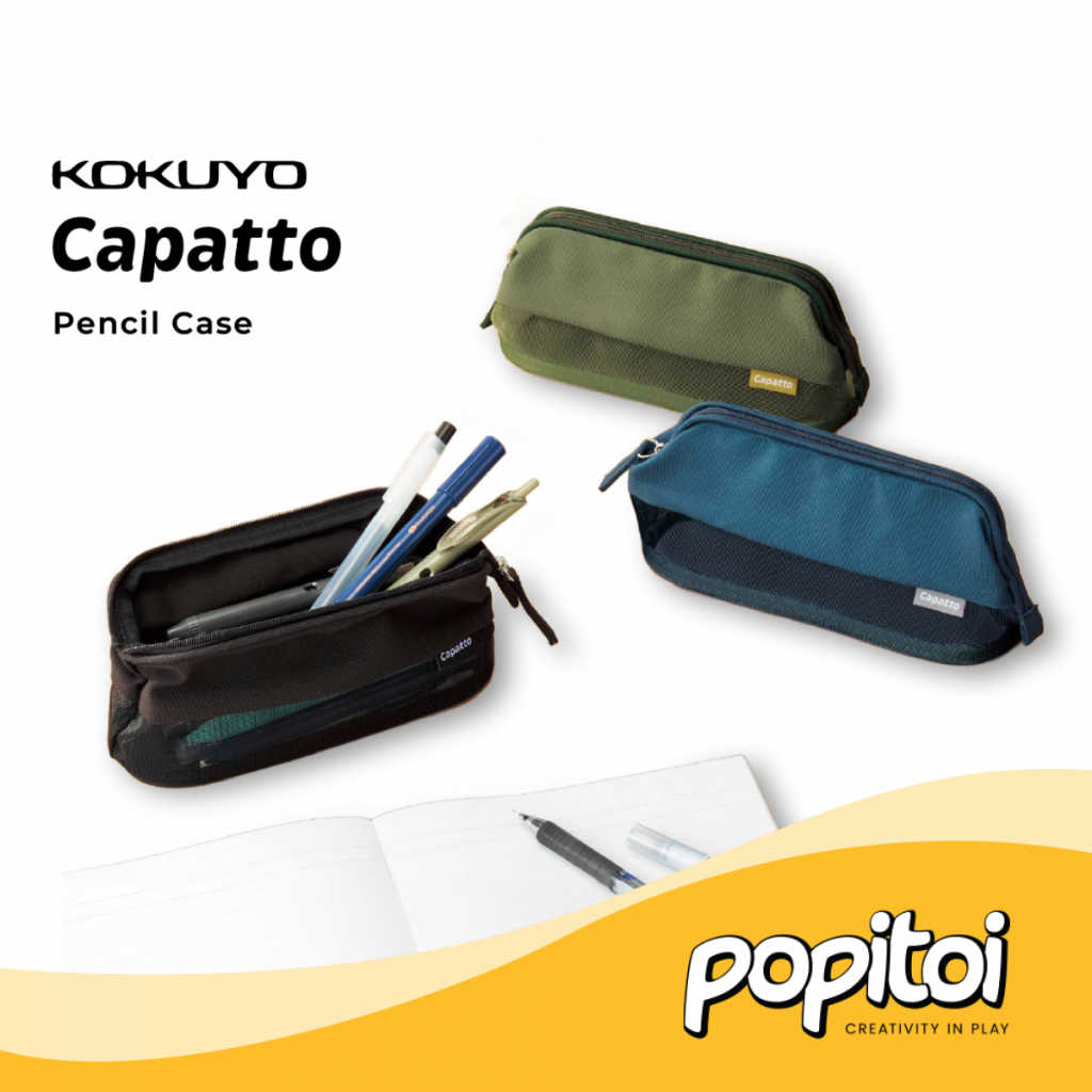 Kokuyo Capatto Mesh Pencil Case Kotak Pensil
