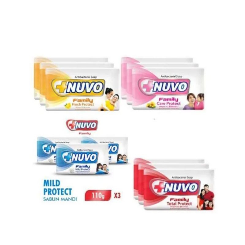 Sabun Batang Nuvo All Variant Isi 4