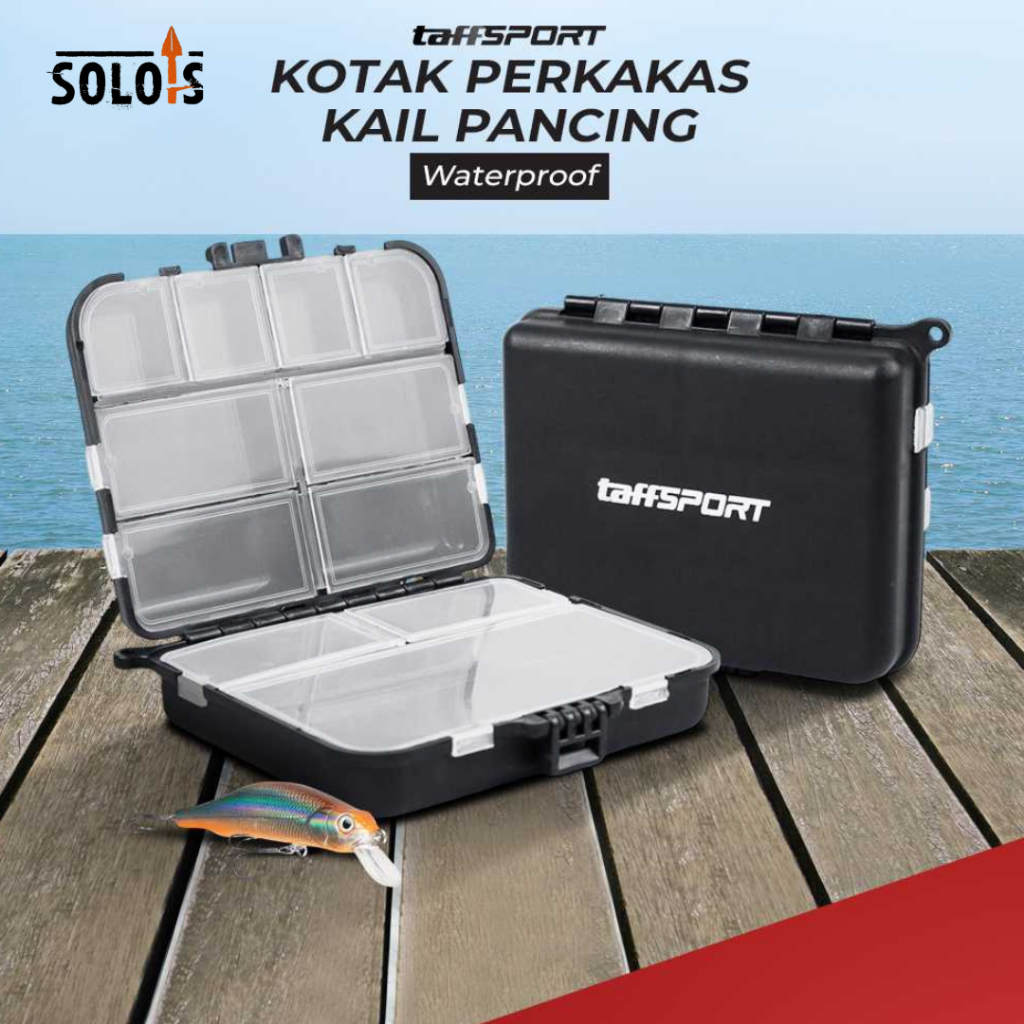 Taffsport Box kail kotak umpan pancing kotak perkakas pancing kotak alat pancing kotak cacing anti a