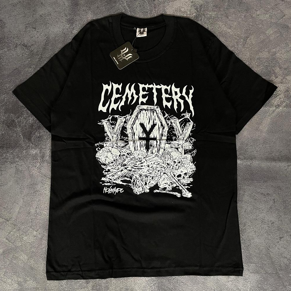 Kaos Distro Metal Pria & Wanita Original Brand Local Holahype Streetwear World Wid Black Tees / Ceme