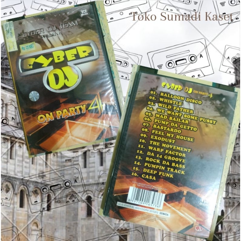 VCD cyber dj one party 4 produksi SMM RECORD