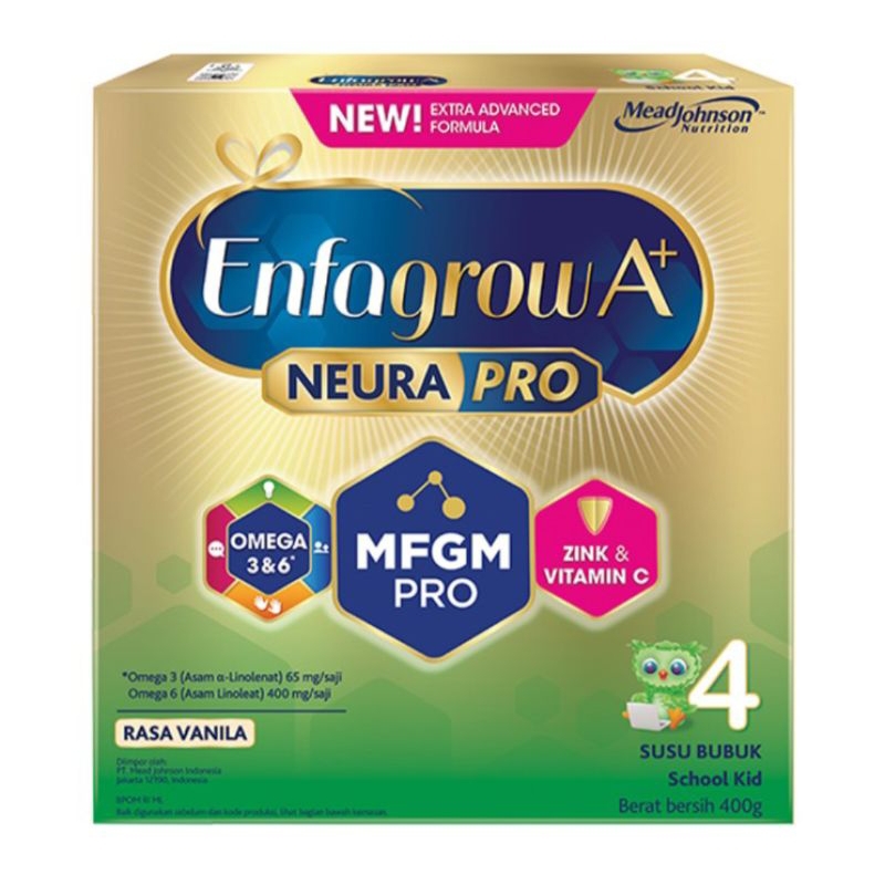 

Enfagrow A+ Neurapro 4 Susu Bubuk Pertumbuhan Anak Vanila 400 g