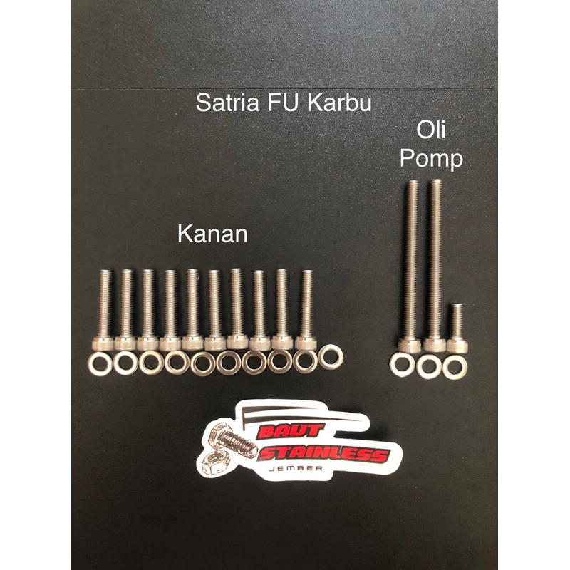 Baut L stainless SATRIA FU KARBU THE 304 A2-70