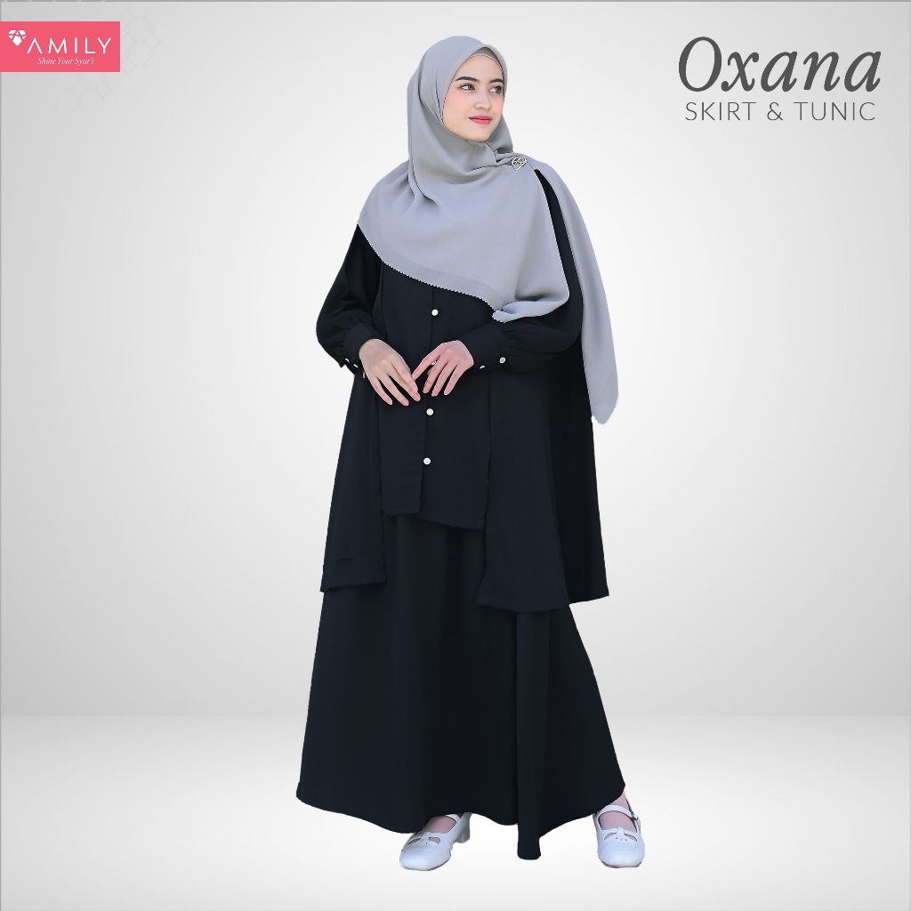 Amily Hijab - Rok Oxana Polos Milwauke Premium