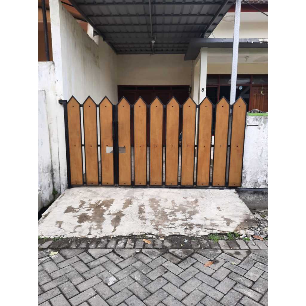 pagar rumah kayu modern, model pagar rumah terbaru