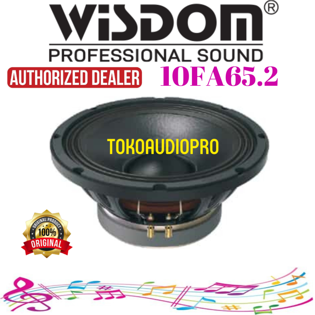 Component Wisdom 10FA65.2 10 Inch Speaker Komponen Original Wisdom 10-FA65.2