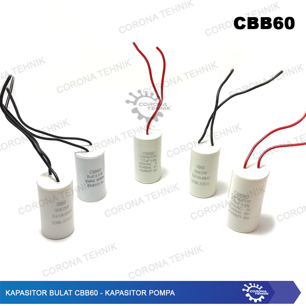 Kapasitor Bulat CBB60 - Kapasitor Pompa