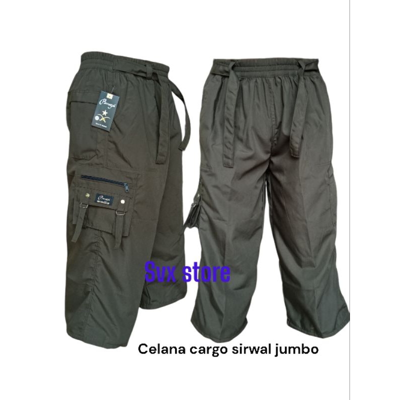 celana pangsi jumbo pria kantong ring dewasa XXL