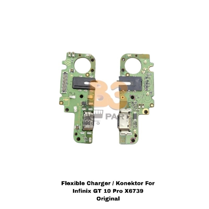 Flexible Charger Konektor / Papan Cas Pcb For Infinix GT 10 Pro X6739 Original