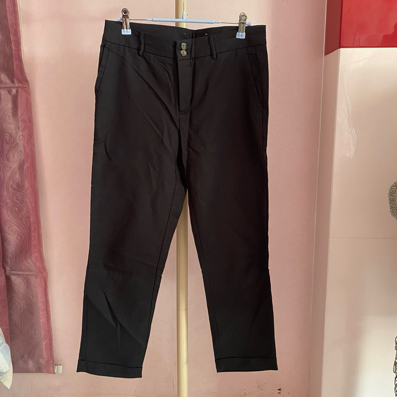 Preloved like new unbranded celana panjang hitam