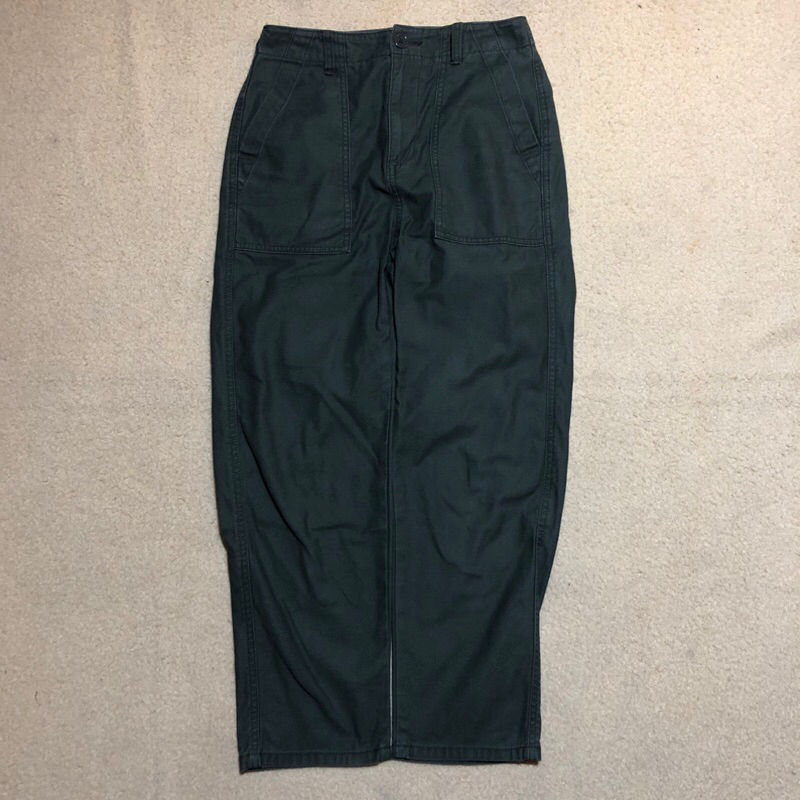PRELOVED FATIGUE PANTS GLOBAL UNIQLO OLIVE