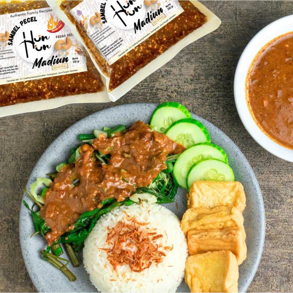 

Gadhing de Vegan Bumbu Sambal Pecel dan Gado-Gado Vegetarian Tanpa Bawang Sambel Pecel