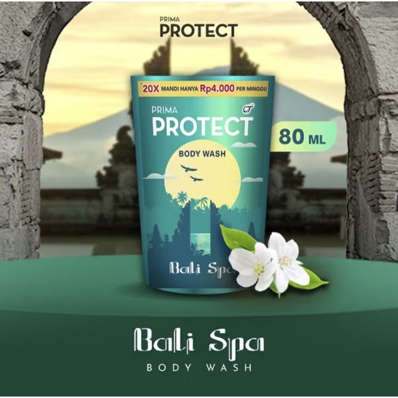 Prima Protect Sabun Cair Bali 80 ml / Sabun Mandi Cair Prima Protect Bali 80 ml