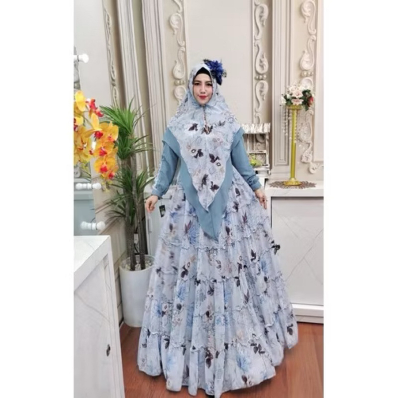mariani fashion eldeena haliza gamis syari hijab khimar