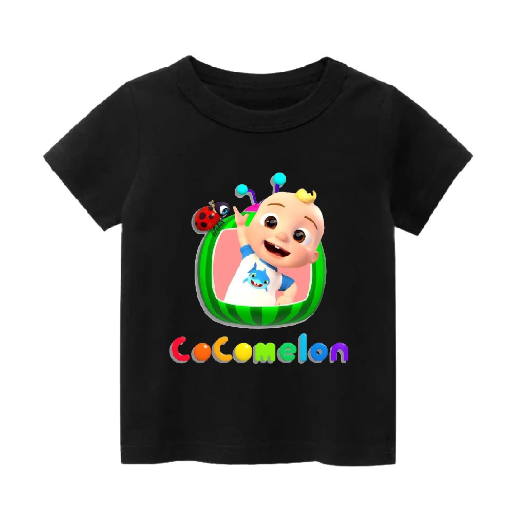 Baju Kaos Karakter Kartun Anak Laki laki Perempuan Cowok Cewek Balita BAYI COCOMELON