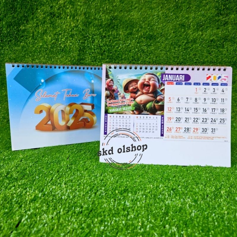 

Kalender Meja tahun 2025 motivasi karikatur km 05 ukuran 21 x 16 cm (terima castume cetak merek)
