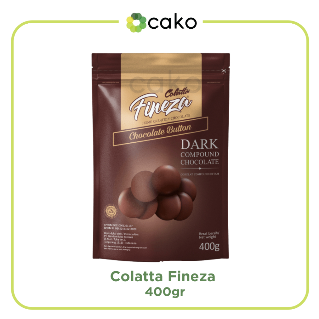 

Colatta Fineza Chocolate Button 400gr / Dark Compound