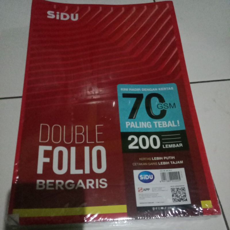 

Sidu Double Folio Kertas Folio garis 70 gsm