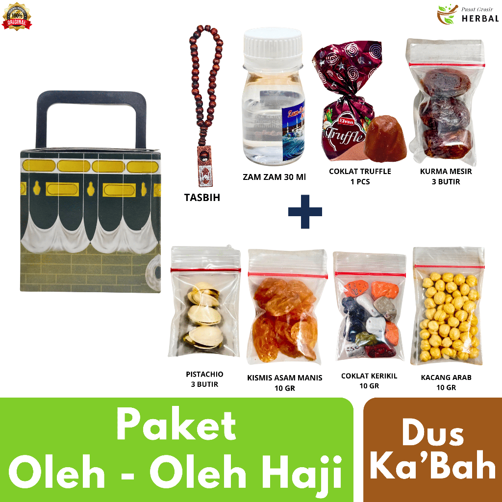 

Paket Oleh Oleh Haji dan Umroh Dus Kotak Kabah Grosir Premium Lengkap | Coklat Kerikil Arab Zamzam