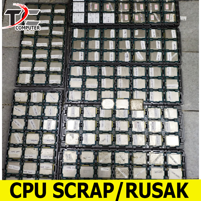 PROCESSOR CPU PC KOMPUTER SCRAP/RUSAK TYPE CAMPUR