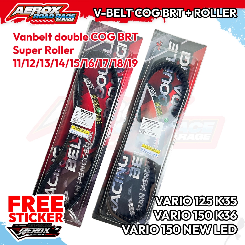 VBELT BRT SET ROLLLER VARIO 125 LED NEW VARIO 150 DOUBLE COG ORIGINAL K35 K36