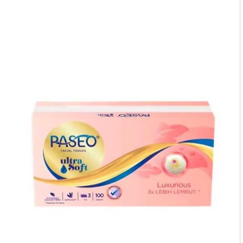 Paseo Ultra Soft Tissue Wajah Box 100 Sheet