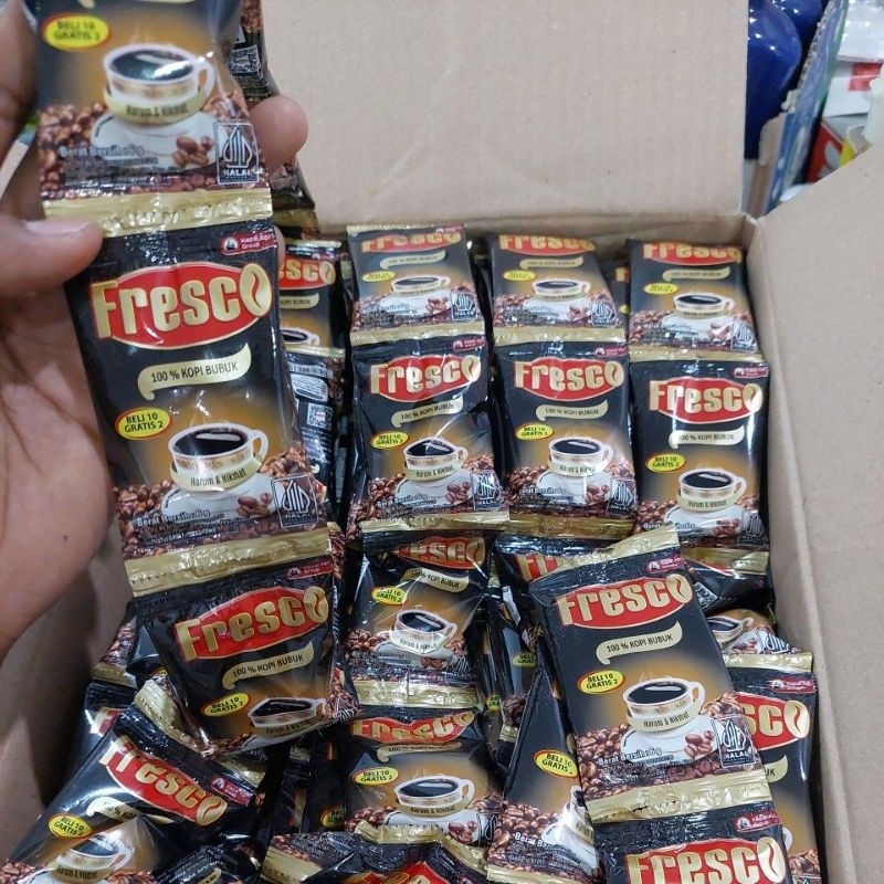 

Fresco Kopi Hitam Renceng 10x6gr Fresco Hitam 100% Kopi Bubuk