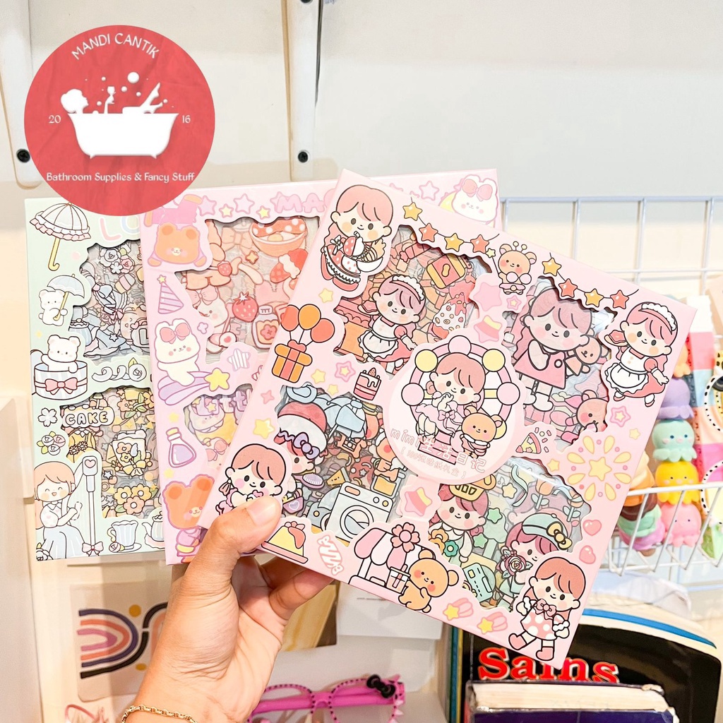 

Murah Box Stiker Senmu isi 1 lembar waterproof Anti Air sticker hadiah kado unik lucu mainan anak
