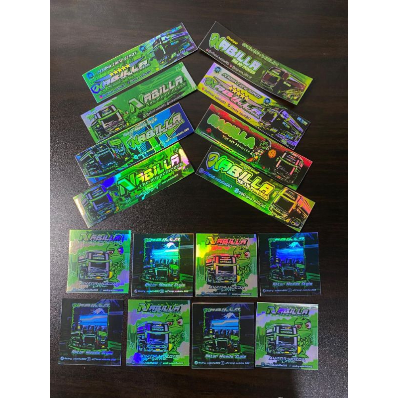 

16 PCS STICKER NABILA TERBARU / STICKER NABILA HOLOGRAM TERBARU VIRAL
