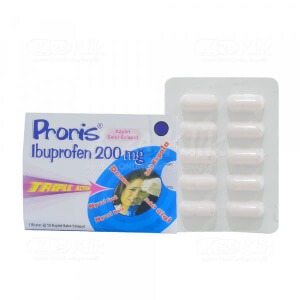 Proris Ibuprofen triple action 10 tablet