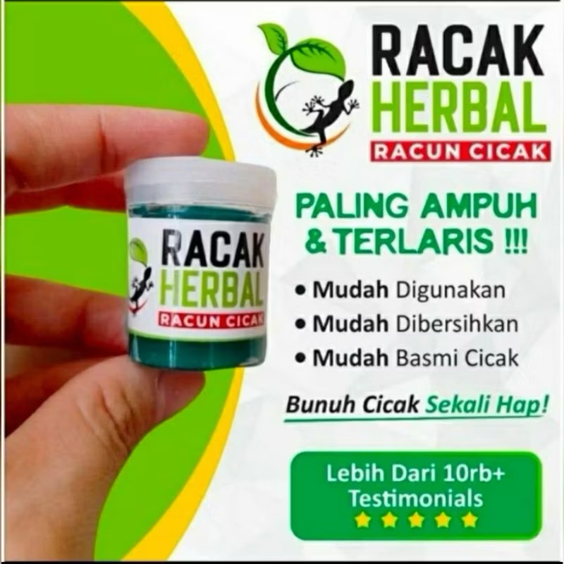 RACAK HERBAL ORIGINAL 20gr RACUN CICAK HERBAL AMPUH RACUN TOKEK PEMBASMI CICAK DAN TOKEK PALING AMPU