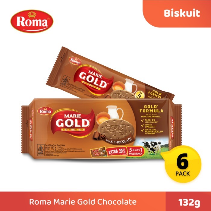 

Roma Marie Gold Biskuit Milk Chocolate 110gr+22gr